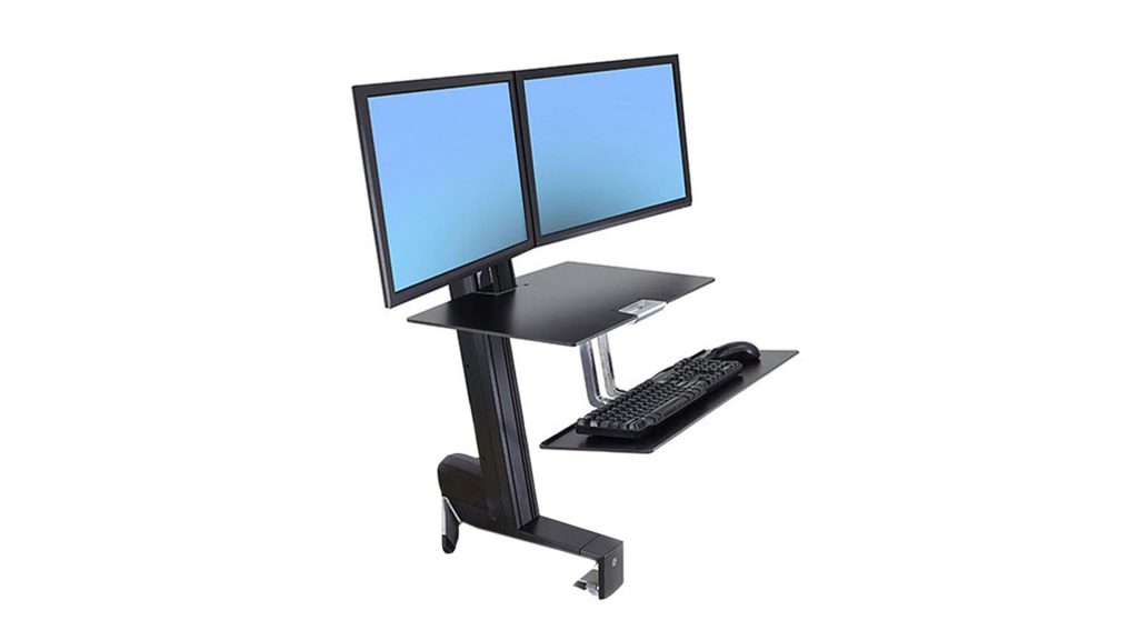 Standing desk converter