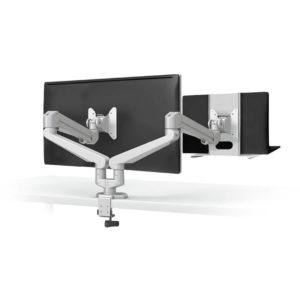 Monitoir arm with laptop tray