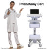 Ergonomic phlebotomy Cart