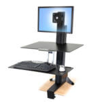 Ergotron Workfit-S Sit to Stand Desk Converter for single monitor