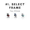 Frame options for the Vectra ergonomic chair in San Diego