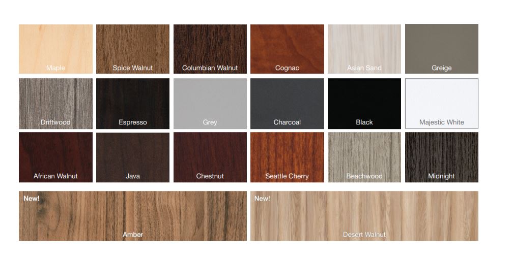 Laminate Color option for executive office