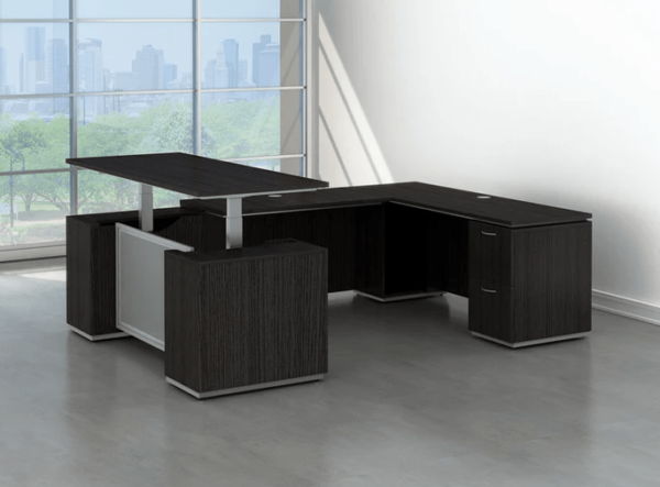 Executive U shaped Sit stand desk in san diego