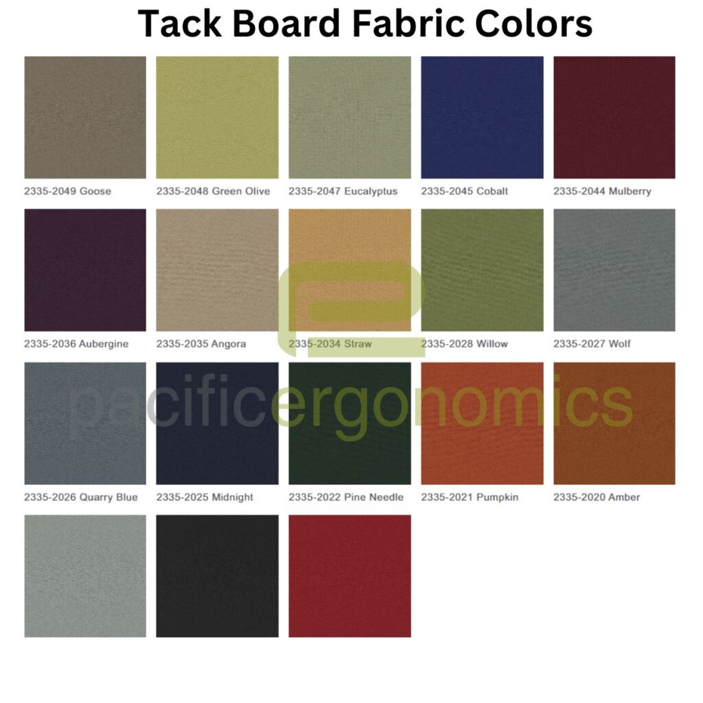 Tackboard options for the Luna S modular office furniture- ships anywhere in the U.S. 