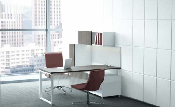Executive office desk and casegoods