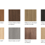 Standard veneers for the credenza with refrigerator
