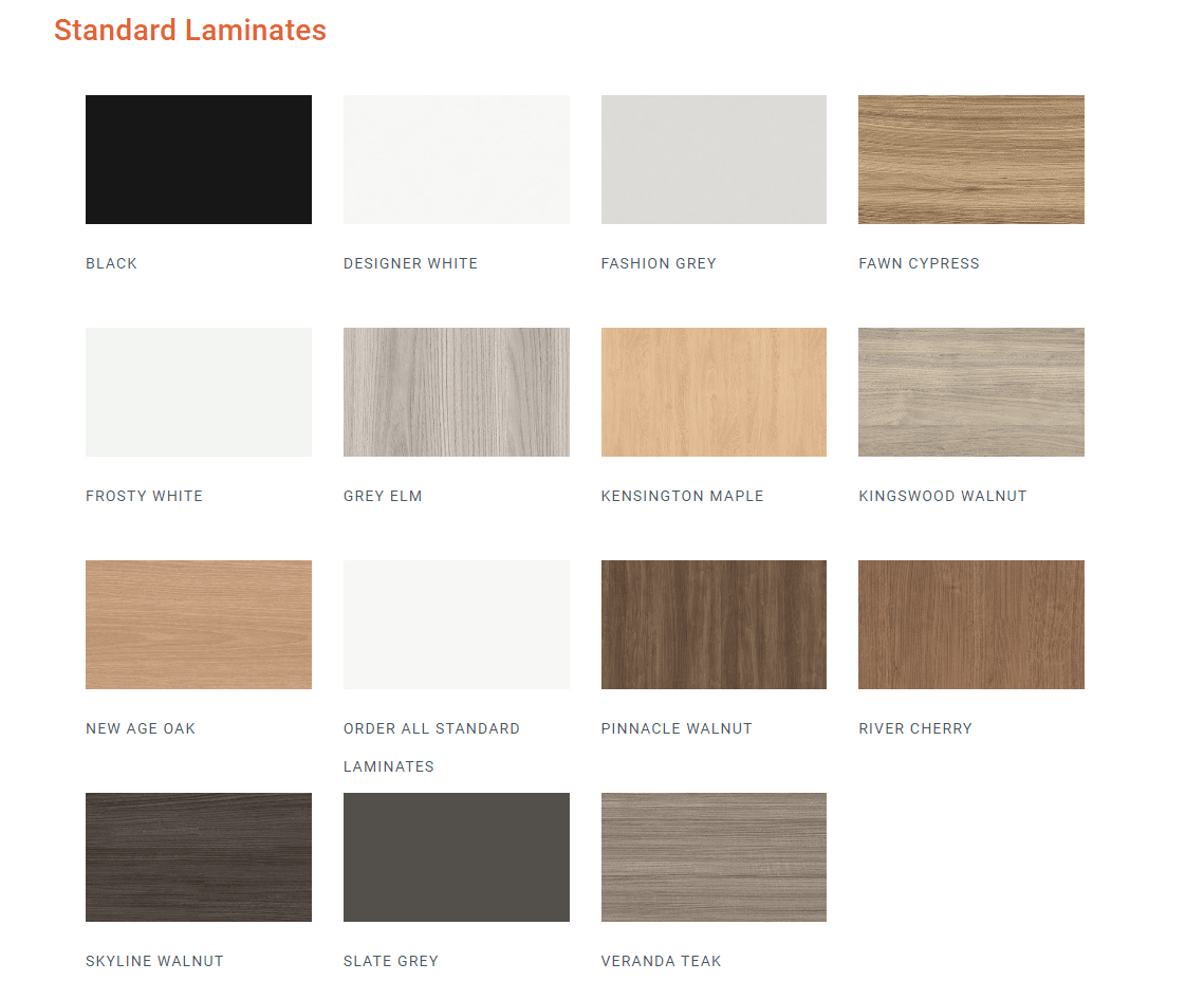 Laminate colors for modern conference tables 