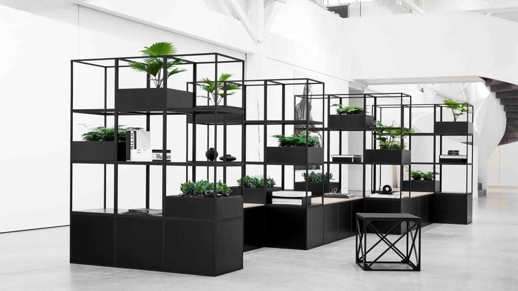 Pacific Ergonomics plant divider walls