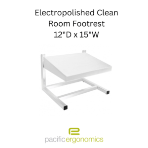 Electropolished small footrest for clean rooms