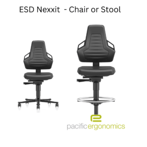 ESD Nexxit laboratory stool is comfortable and attractive