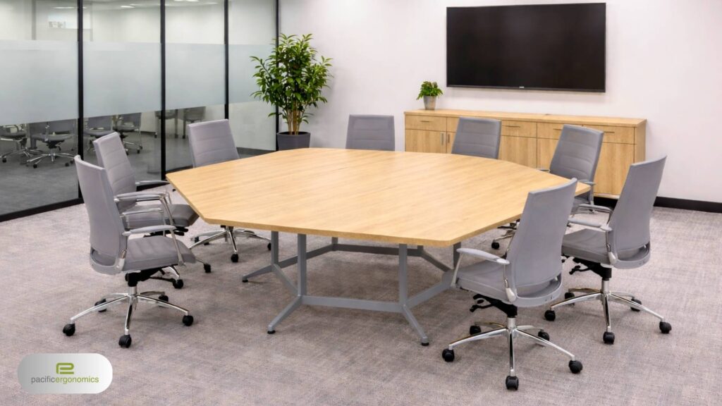 Hex six sided conference table