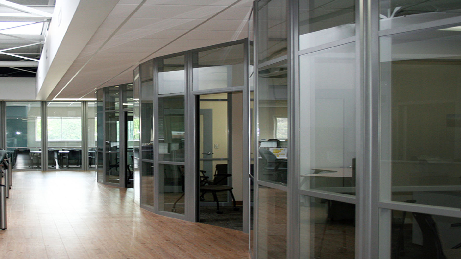 Angled Glass Wall in San Diego