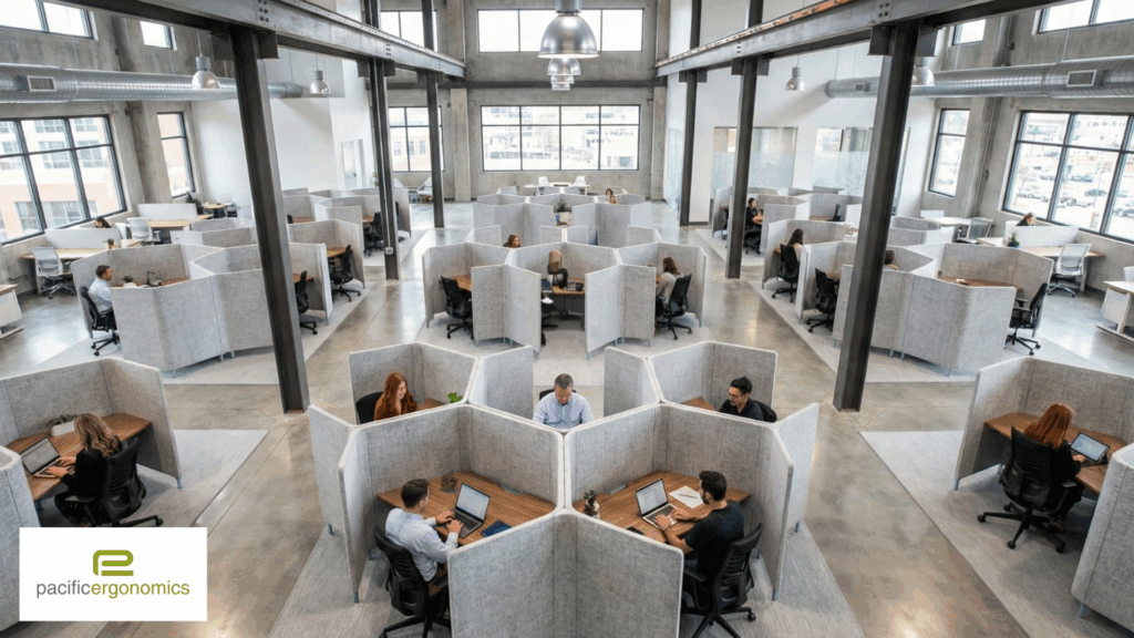 Clustered cubicle workstations