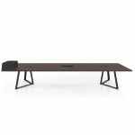 Black contemporary conference table