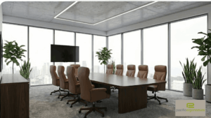 Executive leather conference chair