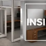 Private office cubicles- inside desk configuration