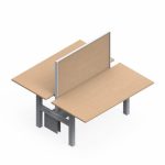 2 person standing desk