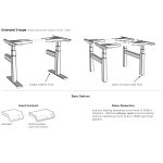 2 person standing desk