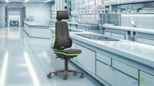 ESD Chair with headrest
