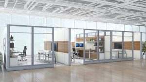 High Wall Office Cubicles with Doors