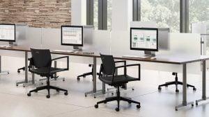 Mobile Nesting Training Table with Dividers