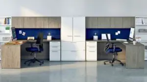 Desk with Overhead storage