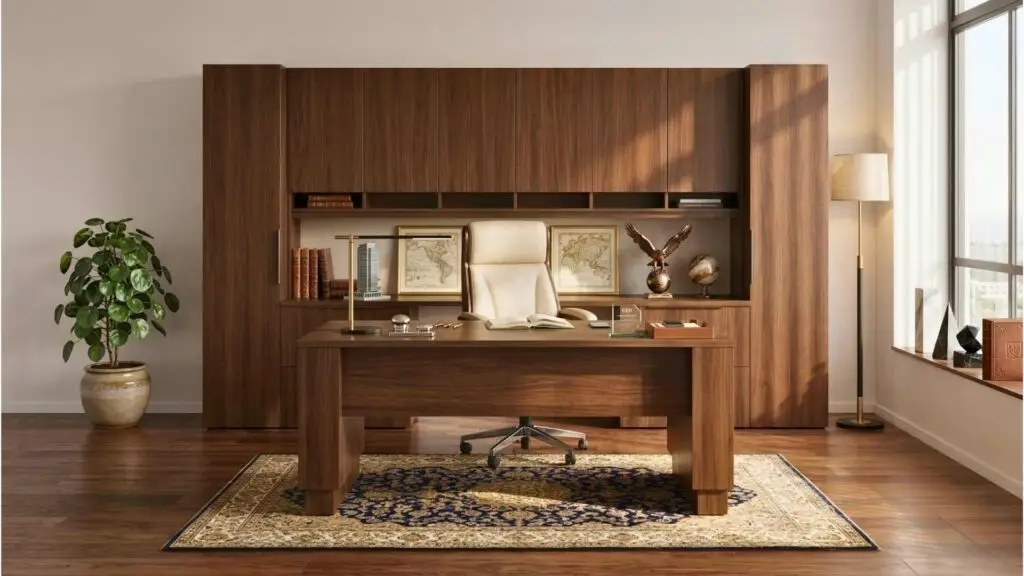 Electric sit stand executive desk