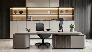 Upholstered Ergonomic Desk Chair