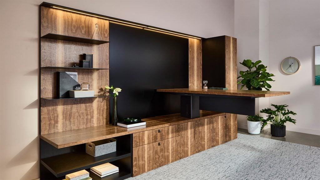 Modern Executive Desk in Wood Veneer