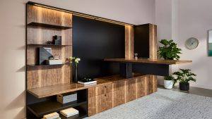 Modern Executive Desk in Wood Veneer
