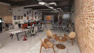 Industrial Workstation with Modern Aesthetics