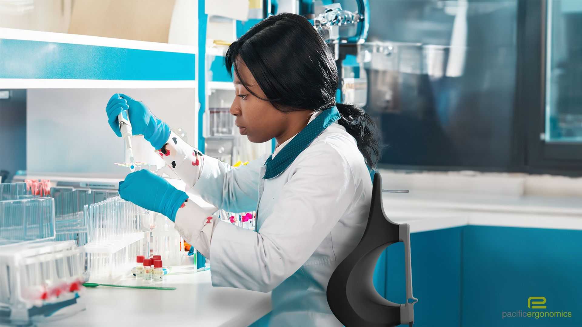 San Diego lab seating pipetting chair