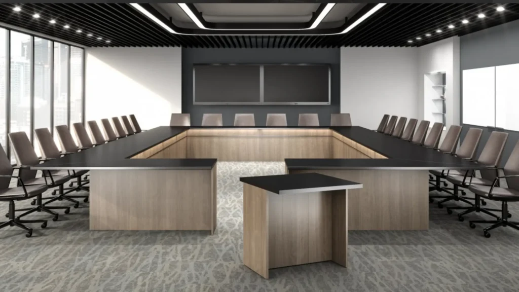 Modern Square Conference Table 