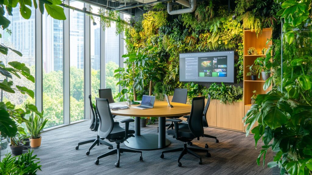 Biophilic office furniture feng shui