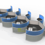 Angled Curved Workstations