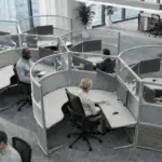 Lunar Angled Curved Workstation