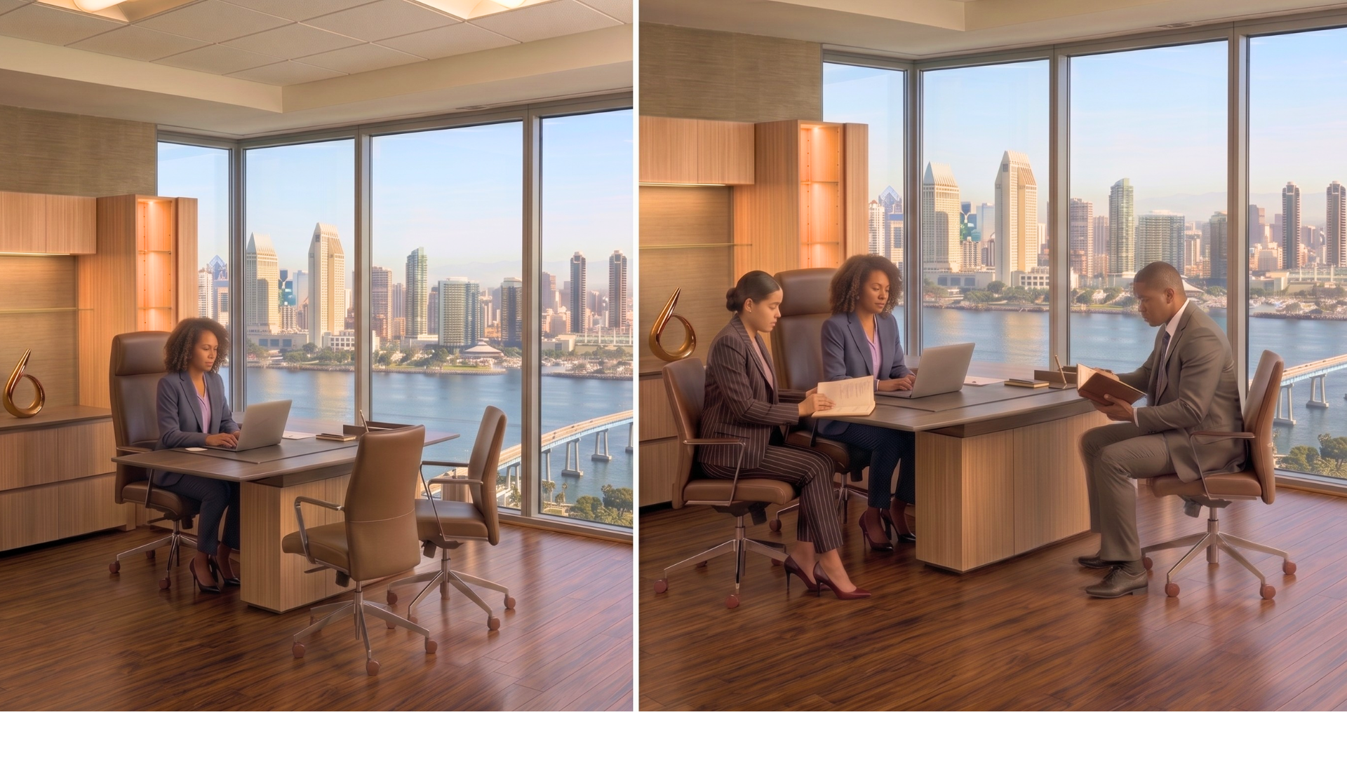 Open Door Executive Desk- Confidential to Collaborative- Pacific Ergonomics
